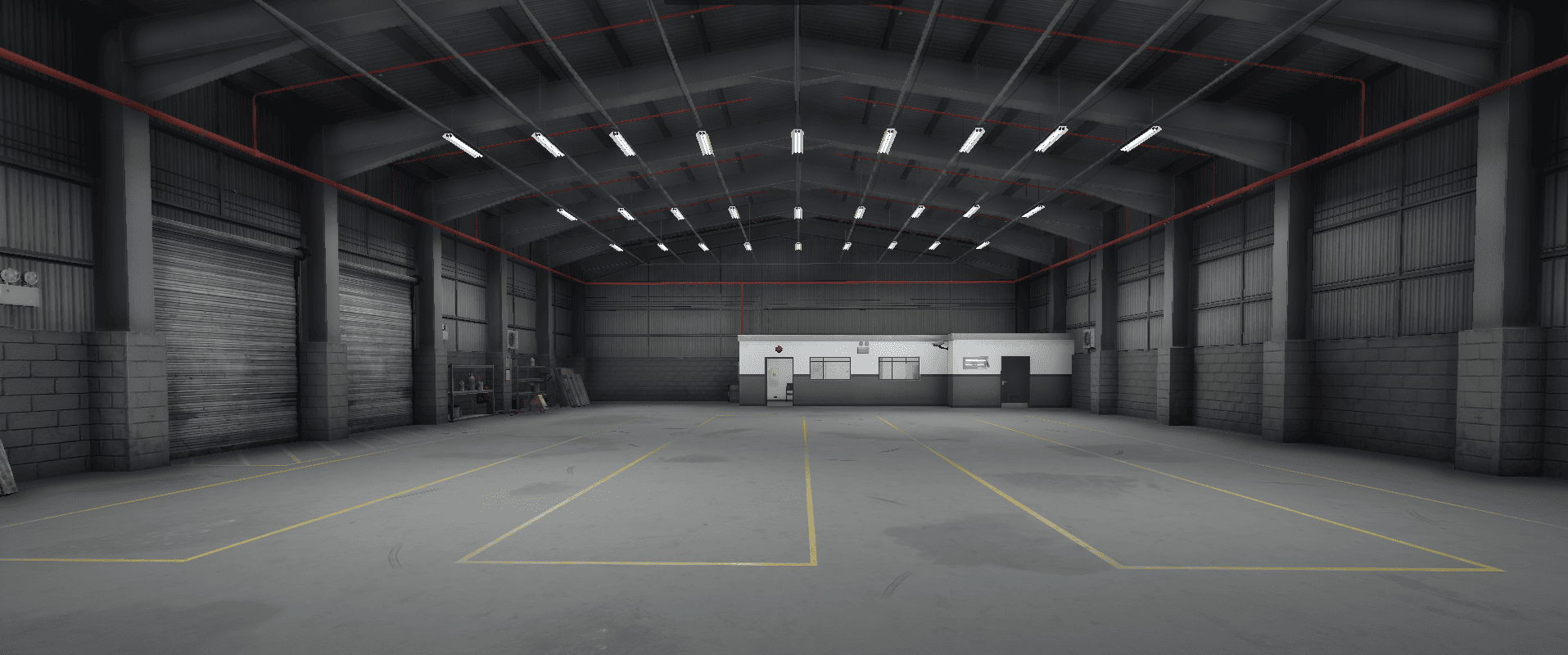 Garage large industriel